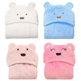 Cute Animal Cartoon Super Soft Babies Blanket Hooded