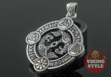 Huginn & Muninn Pendant - Norse Symbols, 925 Silver
