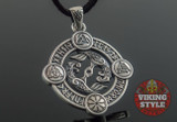 Huginn & Muninn Pendant - Norse Symbols, 925 Silver