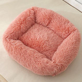 Plush Cat and dog Bed House Warm Soft Square Nest Winter Pet Cushion Mats