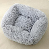 Plush Cat and dog Bed House Warm Soft Square Nest Winter Pet Cushion Mats
