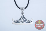 Viking Axe Head Pendant - Double Beard, 925 Silver