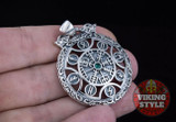 Vegvisir Pendant - Serpent, 925 Silver