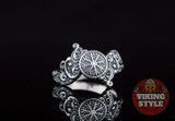 Ægishjálmur Ring - Serpent, 925 Silver