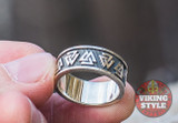 Valknut Ring - Band, 925 Silver