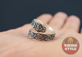 Adjustable Ring II - Endless Knot, 925 Silver