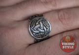 Tri-Horn Ring - Norse Collection, 925 Silver