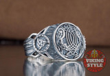 Huginn & Muninn Ring - Triqueta, 925 Silver