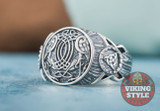 Huginn & Muninn Ring - Triqueta, 925 Silver