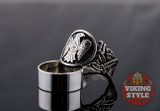 Norse Raven Ring - Wolf, 925 Silver