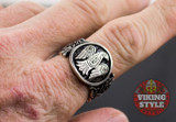 Norse Raven Ring - Wolf, 925 Silver