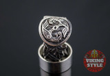 Huginn & Muninn Ring - Wolf, 925 Silver