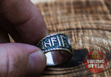 Vegvísir Ring - Odin Collection, 925 Silver