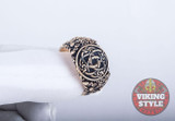 Jörmungandr Ring - Oak Leaves, Bronze