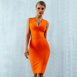 Sleeveless Bandage Bodycon Midi Dress Sleeveless Bandage Bodycon Midi Dress