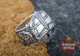 Viking Helmet Ring III - 925 Silver