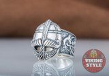 Viking Helmet Ring III - 925 Silver