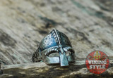 Viking Helmet Ring - 925 Silver