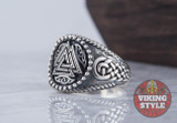 Valknut Ring II - Endless Knot, 925 Silver