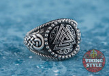 Valknut Ring II - Endless Knot, 925 Silver