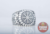 Ægishjálmur Ring - Dragon, 925 Silver