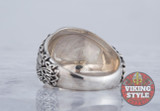 Vegvísir Ring - Ravens, 925 Silver