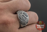 Huginn & Muninn Ring - Urnes, 925 Silver