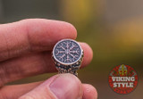 Ægishjálmur Ring - Oak Leaves, 925 Silver
