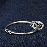 Silver Viking Bangle