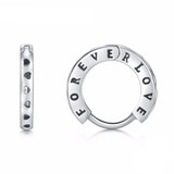 Forever Love 925 Sterling Silver Necklace, Earrings & Ring Wedding Jewelry Set