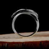 Intertwine 925 Sterling Silver Adjustable Vintage Punk Rock Ring Intertwine 925 Sterling Silver Adjustable Vintage Punk Rock Ring