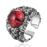 Gothic Cool Ghost Eye 925 Sterling Silver Vintage Punk Ring Gothic Cool Ghost Eye 925 Sterling Silver Vintage Punk Ring