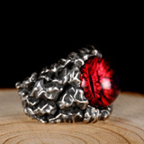 Gothic Cool Ghost Eye 925 Sterling Silver Vintage Punk Ring Gothic Cool Ghost Eye 925 Sterling Silver Vintage Punk Ring