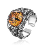 Gothic Cool Ghost Eye 925 Sterling Silver Vintage Punk Ring Gothic Cool Ghost Eye 925 Sterling Silver Vintage Punk Ring