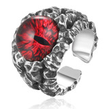 Gothic Cool Ghost Eye 925 Sterling Silver Vintage Punk Ring Gothic Cool Ghost Eye 925 Sterling Silver Vintage Punk Ring