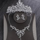 Sparkling Crystal Tiara, Necklace & Earrings Wedding Jewelry Set Sparkling Crystal Tiara, Necklace & Earrings Wedding Jewelry Set