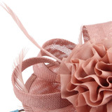 Vintage Hair Clip Flower Fascinator Hat with Feathers Vintage Hair Clip Flower Fascinator Hat with Feathers