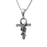 Egyptian Ankh with Snake Pendant Chain Necklace Egyptian Ankh with Snake Pendant Chain Necklace