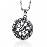 Valknut Amulet Stainless Steel Pendant Necklace