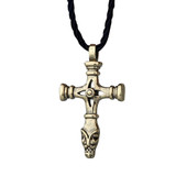 Celtic Cross Statement Pendant Necklaces with Rope Chain