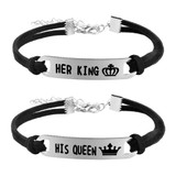 His Always Hers Forever His and Hers Couples Bracelet Set