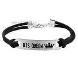 His Always Hers Forever His and Hers Couples Bracelet Set
