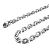 Men's Stainless Steel Pendant Necklace Wolf Tooth Tribal -With 23 Inch Chain