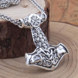 Goat's Head Mjolnir Pendant