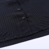 Mesh Sheer Button Up Shirt With Long Sleeves