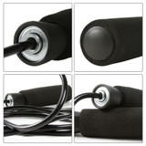 Gym Aerobic Exercise Skipping Jump Rope Boxing Fitness Adjustable Bearing Speed