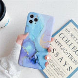 Matte Marble Texture Stone Phone Case For iPhone Silicone Back Cover