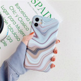 Matte Marble Texture Stone Phone Case For iPhone Silicone Back Cover