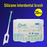 20pcs/set Silicone Interdental Soft Safe Teeth Floss Toothpick