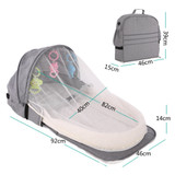 Portable Breathable Folding Baby Bed Crib